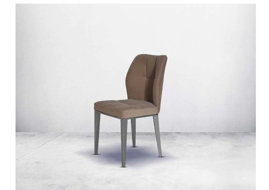 Valeria Fabric Silver Dining Chair