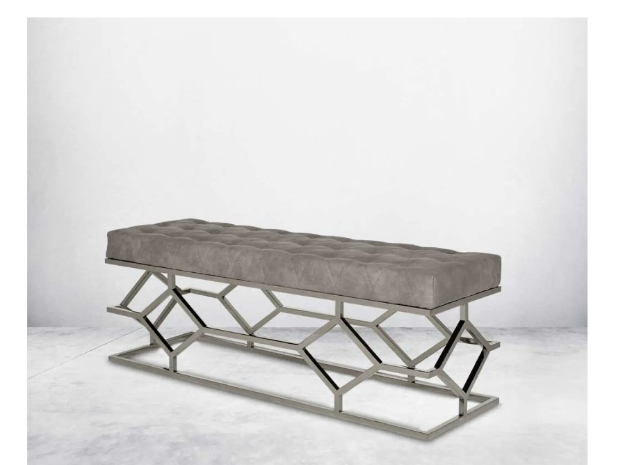 Judeen Stainless Steel Double Bench